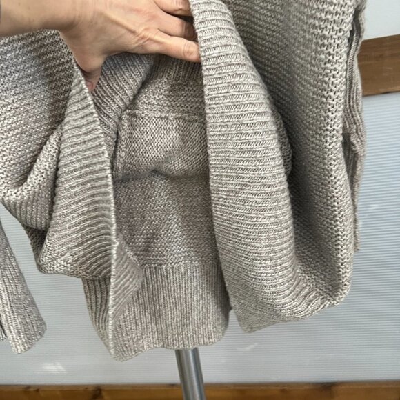 Part Two Tocca Wool Blend White Brown Oversize Long Pullover‎ Knit Sweater Sz S - Picture 5 of 14